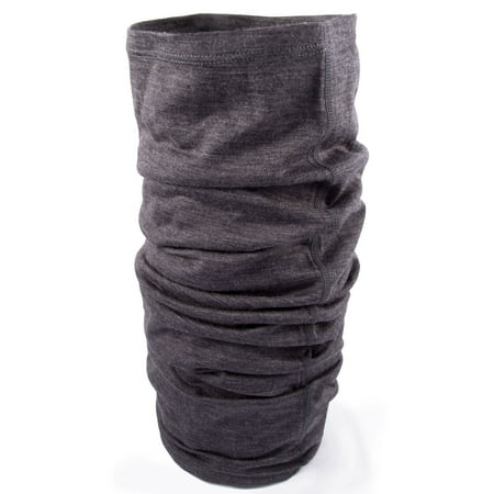 MERIWOOL Unisex Merino Wool Neck Gaiter - Charcoal (Best Wool Neck Gaiter)