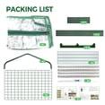 thumbnail image 4 of ArtBeek Green House Portable Plastic Greenhouses with Heavy Duty Transparent PVC with Plant Growing Lights (4_Tier), 4 of 7