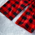 thumbnail image 6 of GRNSHTS Matching Family Pajamas Sets Christmas PJ's Letter Black Long Sleeve Tee and Plaid Pants Loungewear, 6 of 7