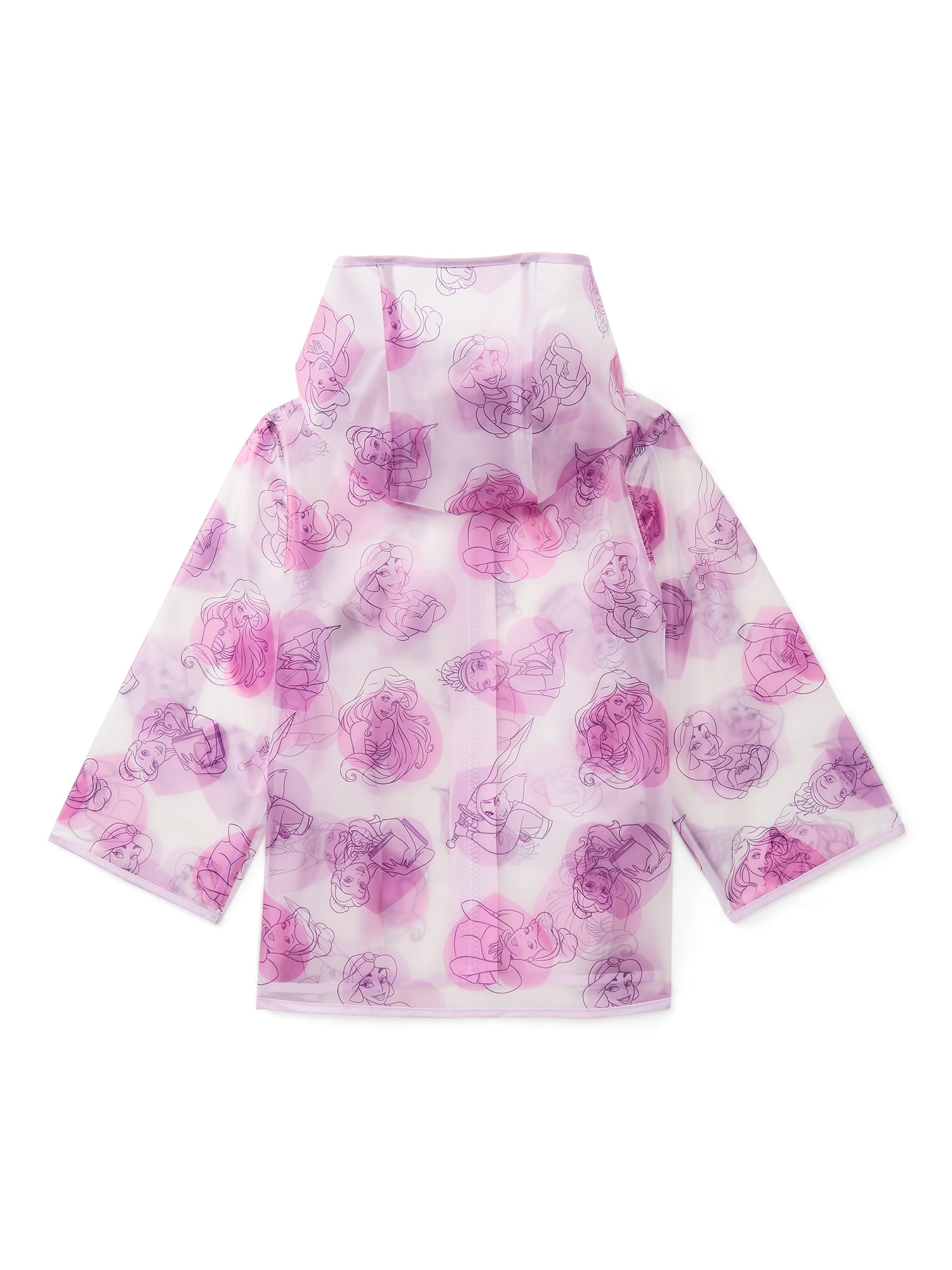 Character Toddler Clear Rain Jacket with Hood, Sizes 2T-5T