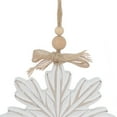 thumbnail image 2 of Holiday Time PL Glad Tidings Wood Snowflake Ornament Home Decor, 2 of 5