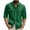 Army Green, variant on UVEASISHA Mens Waffle Knit Button Down Shirt 3/4 Sleeve Lightweight Breathable Casual Top with Pocket for Work Daily Wear Gray S