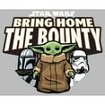 thumbnail image 2 of Girl's Star Wars: The Mandalorian Grogu and Company  Graphic Tee Athletic Heather Small, 2 of 5