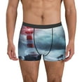 thumbnail image 4 of Wukai Lighthouse in a Stormy Sea Print Men’s Underwear Breathable Boxer Briefs,&nbsp;Moisture Wicking & Breathable-Small, 4 of 7