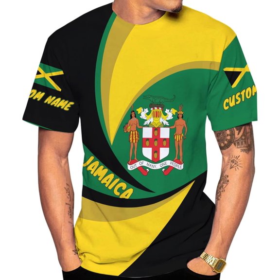 Personalized Jamaica Shirt Custom Jamaica Flag Lion Hoodie for Men and Women, Jamaican Pride Hoodie, Jamaicana Hoodie (T-shirt, S)