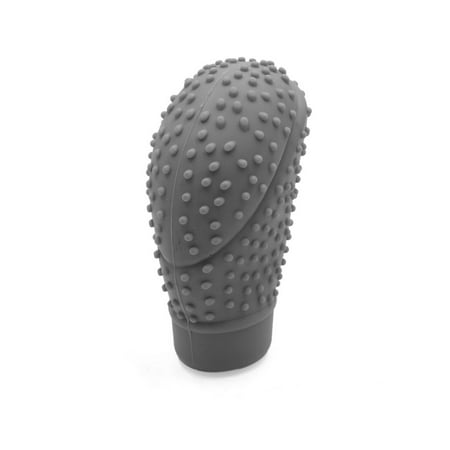 Gray Gear - Gray Silicone Oval Shape Nonslip Gear Shift Knob Cover Protector for Car