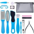 thumbnail image 1 of 14 In 1 Professional Pedicure Kit/Set Pedicure Foot Rasp Foot File and Callus Remover Sided Remove Set Best Foot Care for Women Men Salon or Home, 1 of 7