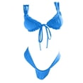 thumbnail image 4 of Afdoent Bikini Sets For Women New Lace Up Bikini Solid Color Split Women's Swimsuit Good Selling Set Beach Swimwear, 4 of 4