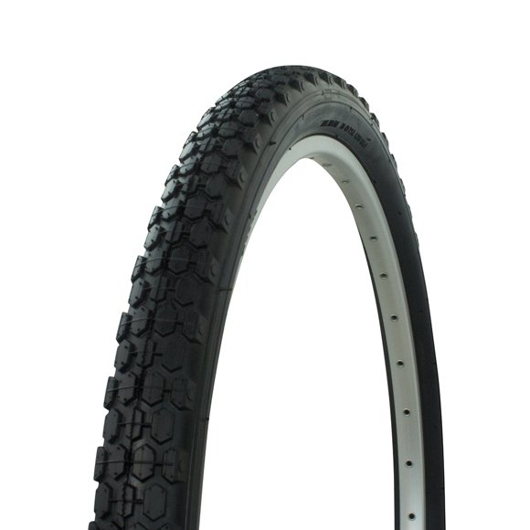 Fenix Cycles Wanda Knobby Tread Cruiser Bike Tire 26in x 2.125in, (Black)
