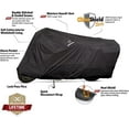 thumbnail image 2 of Dowco Guardian 50003-02 WeatherAll Plus Indoor/Outdoor Waterproof Motorcycle Cover: Black, Large, 2 of 11