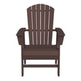 thumbnail image 4 of WestinTrends Dylan Outdoor Dining Chair – All-Weather Poly Lumber Adirondack Patio Chair, High Back, 330 lb Capacity, Dark Brown, 4 of 13