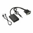 thumbnail image 1 of VGA To HDMI Converter 1080P HD Adapter With Audio Cable For HDTV PC Laptop TV, 1 of 1