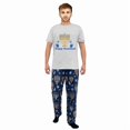 thumbnail image 4 of LuLiaMenton Matching Couples Hanukkah Pajamas Menorah Dreidel Short Sleeve Long Pants Set, 4 of 5