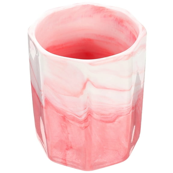 Raindrops Desktop Pen Holder Pink Ceramic 1Pack