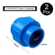 thumbnail image 2 of Uxcell 2Pcs 1.5" Unión Acoplamiento Accesorio de Tubo (Enchufe x Enchufe) Adaptador de Unión Deslizante Schedule 40, O-Ring de EPDM, Azul, 2 of 6