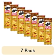 (7 pack) Pringles Honey Mustard Potato Crisps Chips, Lunch Snacks, 5.5 oz Canister