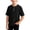 Black, variant on OGLCCG Boys Waffle Henley Shirts Short Sleeve Button up Crewneck T-Shirts Summer Solid Color Knit Basic Tees Tops for Kids 4-14 Years