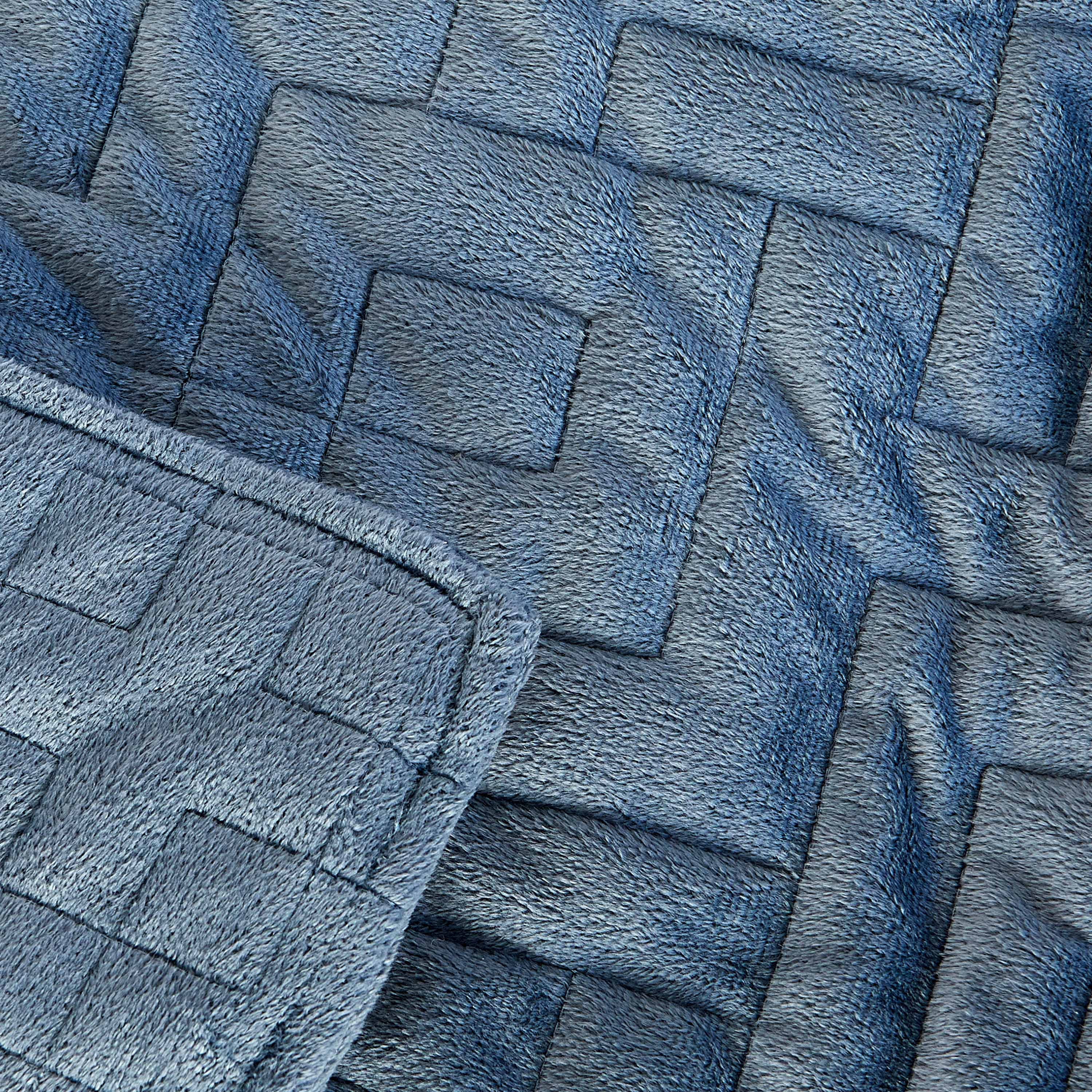 Sutton Home Fashions 15 lb Weighted Bed Blanket with Duvet Cover 48"x72", Blue, Adult