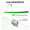 thumbnail image 4 of Estantes de ducha Bakzon Glass Corner, paquete de 2 unidades, para baño, 4 of 9