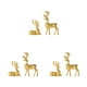 thumbnail image 1 of Estatua de ciervo hecha a mano Cateissary 2 unids/set para decoración elegante ornamento oro, 1 of 6