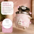 thumbnail image 4 of COOK WITH COLOR Rice Cooker, 6-Cup with Tempered Glass Lid, Floral Pink, 4 of 7