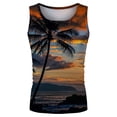 thumbnail image 3 of outfmvch tank top for men spring summer casual beach printed sleeveless tank womens tops grey, 3 of 5