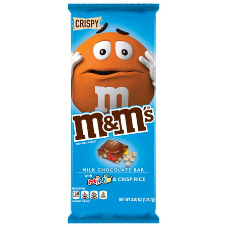 UPC 040000539803 product image for M&M'S Crispy & MINIS Milk Chocolate Candy Bar, 3.8-Ounce Bar | upcitemdb.com