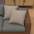 thumbnail image 3 of Sunbrella Throw Pillows Set of 2, UV Fade resistant & Water Repellent Square Throw Pillows (Inserts with Covers) for Indoor & Outdoor Use, 3 of 6