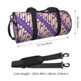 thumbnail image 2 of ZICANCN Purple Aztec Ethnic Stripe Travel Duffle Bag, Sports Tote Gym Bag Weekenders Bags for Women Men, 2 of 8