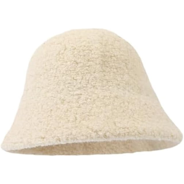 LinYooLi Y2K Hat Female Fashion Autumn/Winter Solid Color Wool Fisherman Hat Thicken Warm Bucket Hat Simple Basin Hat Male