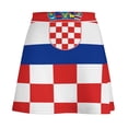 thumbnail image 6 of Flag of Croatia at The UN Women's High Waist Skirt Stretchy Casual Mini Skirt, 6 of 8