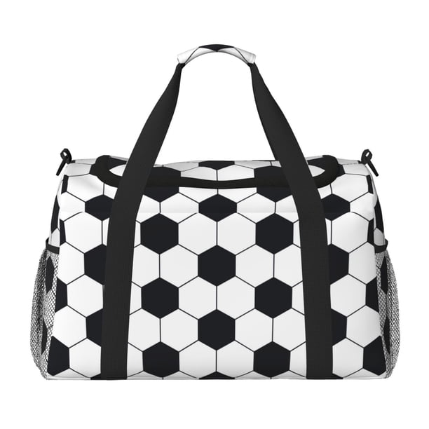 Disketp Soccer Ball Bolsa de Viaje Tipo Duffle, Bolso de Mano para Fin de Semana para Mujer, Bolsa de Gimnasio Ligera para Hombre, Esencial para Viajes