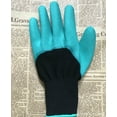 thumbnail image 4 of CBD Garden Gloves Digging Protective Insulating Gloves (Green Black) One Pair, 4 of 5