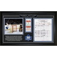 thumbnail image 1 of Darryl Sittler Toronto Maple Leafs Framed 10 Point Night Replica Score Sheet and Ticket (50th Anniversary Edition), 1 of 2