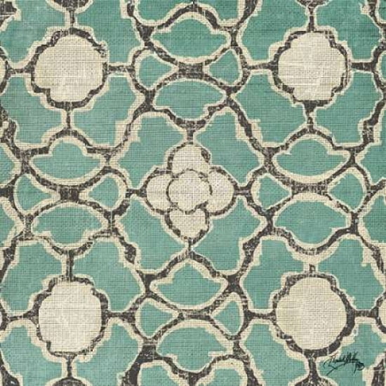 Turquoise Modele VII Canvas Art - Elizabeth Medley(24X24)