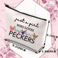 thumbnail image 2 of Bolsa de maquillaje BDPWSS Chicken Lover Just a Girl Who Loves Peckers, 2 of 7