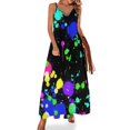 thumbnail image 1 of Vestido sin mangas con salpicaduras de pintura de neón Vestido de traje de verano para mujer Vestido para embarazadas Vestidos para mujer 2024 Diseñador de lujo Fiesta, 1 of 7