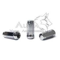3Pc Chrome Bulge Acorn Lug Nuts 2" XL 9/16-18 For 1994-2011 Dodge Ram 2500 3500