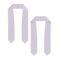 thumbnail image 2 of Haiem Purple Checkboard Pattern Graduation Stole 2024 | Premium Satin Sash for Graduation Ceremony, 2 of 7