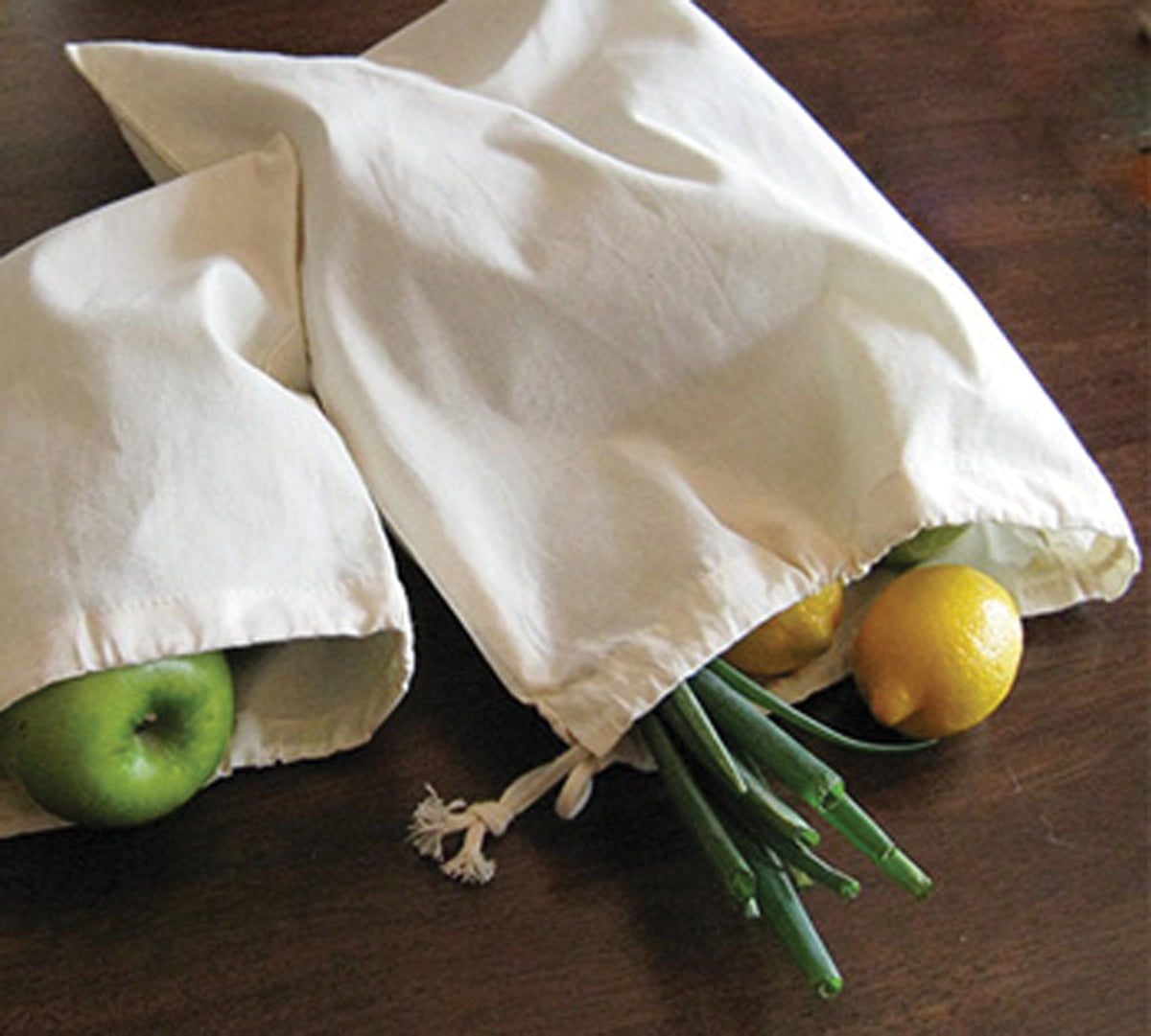 Reusable Canvas Produce Bag 13"X17" Natural