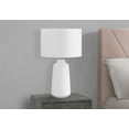 thumbnail image 6 of Table Lamp Lighting, 26"h, Table Lamp, Cream Ceramic, Ivory / Cream Shade, Modern,LED Lamp, 6 of 7