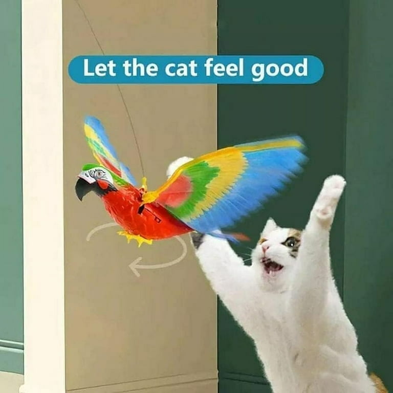 Zjrui Flying Bird Cat Toy Automatic Hanging Eagle Flying Bird Funny Cat Interactive Toy for Indoor Cats B Walmart