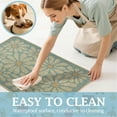 thumbnail image 3 of Dog Food Mats for Floors Waterproof, Absorbent Quick Dry Pet Cat Food Mat, Water Bowl Mats Pet Feeding, Eco-Friendly Accessories Pet Supplies (16"x24",Sky Blue Flower), 3 of 6