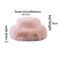 thumbnail image 3 of Women's Winter Thick Soft Bucket Hat - Warm Thermal for Cold Weather Versatile Fisherman Hat for Girls And Ladies Casual Daily Wear,Size:One Size, 3 of 5