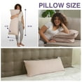 thumbnail image 7 of Pharmedoc Body Pillow - Memory Foam Pillow - Maternity and Pregnancy Pillows for Sleeping - Side Sleeper Pillow - Shredded Memory Foam - Pregnancy Must Haves - Mocha with Piping, 7 of 7
