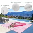 thumbnail image 3 of Valentines Day Outdoor Rug for Patio/Deck/Porch, Non-Slip Large Area Rug 4 x 6 Ft, Pink Love Hearts Roses Floral Romantic Indoor Outdoor Rugs Washable Area Rugs, Reversible Camping Rug Carpet Runner, 3 of 8
