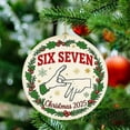 thumbnail image 4 of Christmas Six And Sevens Theme Series Decorative Hanging Ornaments, Unique Holiday Decoration Set For Christmas Trees, Wreaths, Garlands, And Home Seasonal Display, 4 of 6