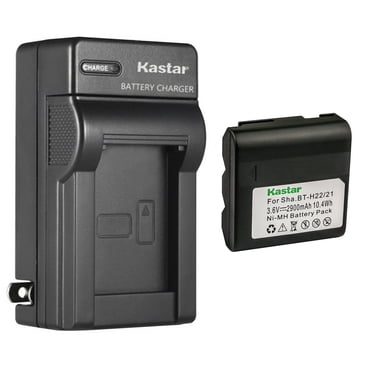 Kastar Battery Charger Kit For Sharp VL-E Series Camcorders – Includes BT-H22/H21 2900mAh Li-Ion Battery & Charger