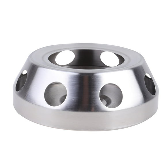 Yageerya Household Stainless Steel Tea Heater Milk Warmer Tea Stove Candle Stand Candle Holder for Home (Silver)