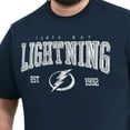 thumbnail image 5 of Men's G-III Sports by Carl Banks  Navy Tampa Bay Lightning Adaptive Classic Team Graphic T-Shirt, 5 of 6